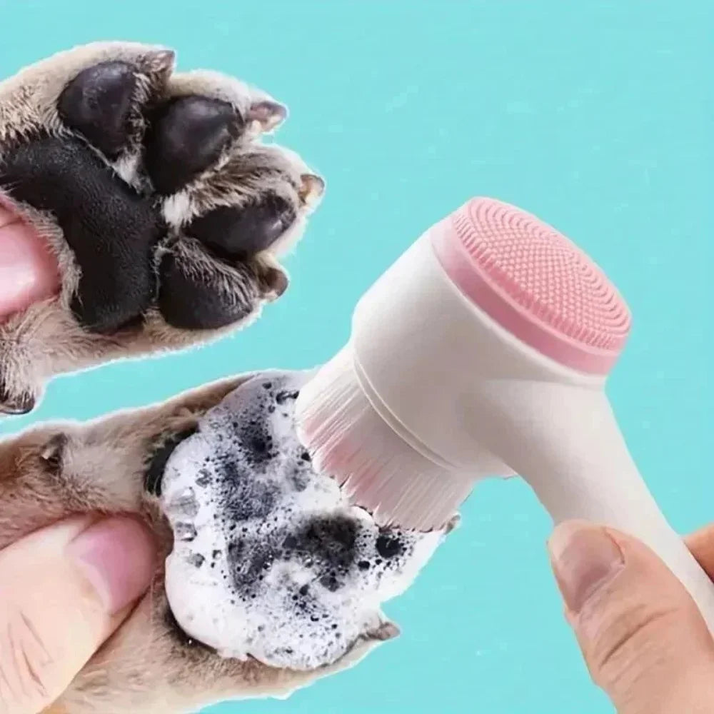 Pawlovi Pro Paw Cleaner — Gentle Silicone Dog Grooming Brush